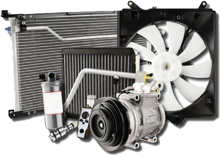 car air-conditioner compressor and condenser