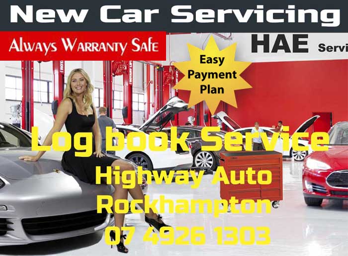 Save money on warranty safe new car logbook servicing HAE Rockhampton