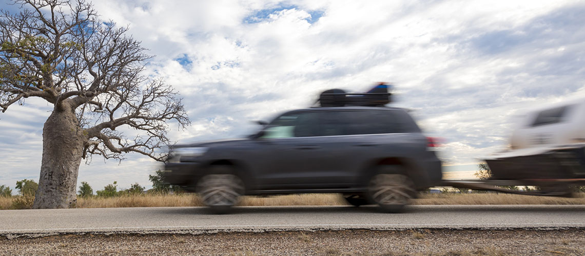 Caravan towing at speed