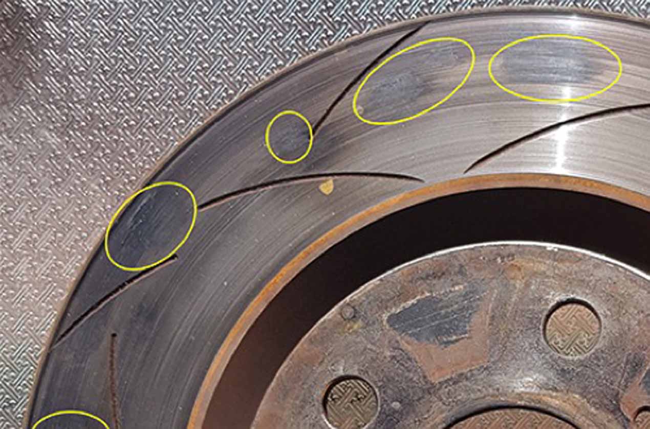 Warped brake rotor