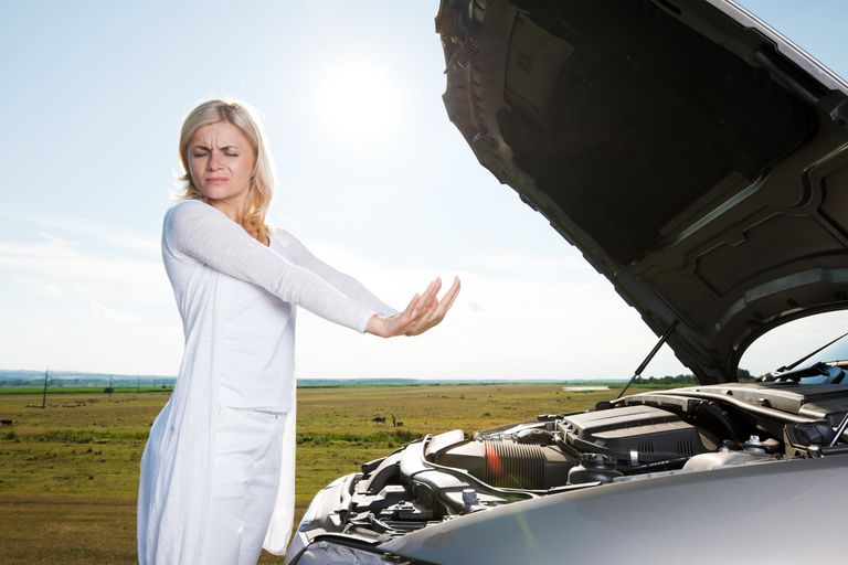 image of car broken down